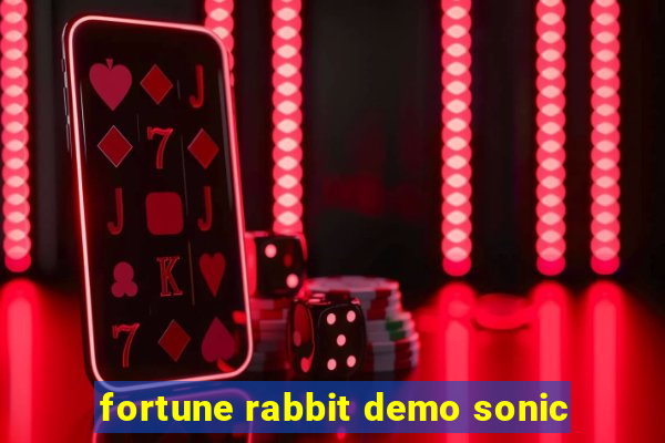 fortune rabbit demo sonic